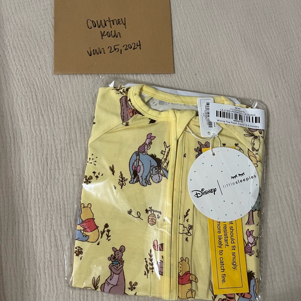NIB Little Sleepies Playtime with Pooh zippy - 3/6